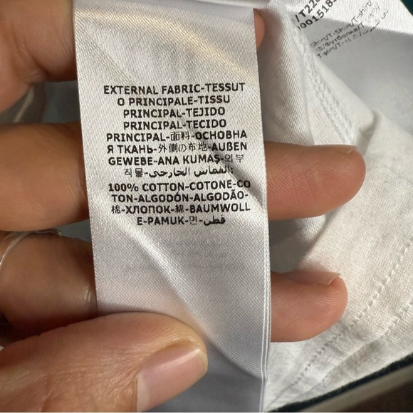 Jimmy Choo White Tee with Subtle Logo - Picture 8 of 11